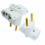 Adaptador T com 3 Entradas Universal
