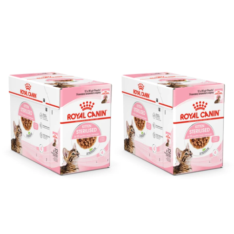 Royal Canin Pouch Kitten Para Gato - 2 Cajas X 24 Unidades