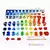 Brinquedo Montessori Educativo de Madeira – Números, Formas na internet
