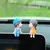 Decoração do carro bonito dos desenhos animados casais figura de ação estatu