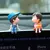 Decoração do carro bonito dos desenhos animados casais figura de ação estatu na internet