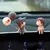Decoração do carro bonito dos desenhos animados casais figura de ação estatu - loja online