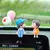 Decoração do carro bonito dos desenhos animados casais figura de ação estatu