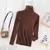 Otoño Invierno Hermoso suéter cuello alto mujer - comprar en línea