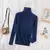 Otoño Invierno Hermoso suéter cuello alto mujer - comprar en línea