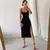 Vestido de Veludo Swing - Elegância Atemporal com Toque Moderno - Bela Essência