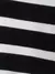 Inverno preto e branco listra camisola feminina streetwear solto pulôver jumper