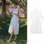 Elegante vestido branco bordado feminino chique lapela manga longa cintura alta
