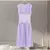 Vestido Chiffon A-Line Elegante - Sofisticação Fluída com Mangas Vôo - comprar online