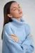 Moda feminina camisola de gola alta outono inverno nova malha pulôver oversized na internet
