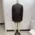Imagem do Marrom babados mini vestido feminino com decote em v manga longa lanterna plissa