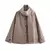Casaco Feminino Gola Cachecol - Mistura de Lã com Bolsos - Jaqueta Elegante Inverno - Bela Essência