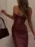Vestido Longo de Couro Sintético - Poder e Elegância Urbana - comprar online