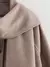 Casaco Feminino Gola Cachecol - Mistura de Lã com Bolsos - Jaqueta Elegante Inverno - comprar online