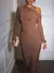 Vestido Maxi Brilhoso Ombro Único - Manga Longa Sem Costas - Sexy Club Outono/Inverno - Bela Essência