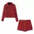Feminino tweed jaqueta saias terno 2025 outono o pescoço manga longa botão cas - comprar online