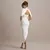 Verão sem costas ruched sexy maxi vestido feminino novo gola alta magro cintura - comprar online