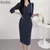 Vestido ZANZEA Bodycon - Sedução Sofisticada e Poder Feminino - loja online