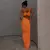Imagem do Moda halter pescoço saia longa terno feminino sem costas estilingue topo rendas
