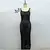 Imagem do Vestido Longo Sem Costas - Malha Premium com Design Moderno