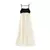 Vestido Contraste de Cores - Design Moderno com Gola Quadrada - loja online