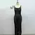 Vestido Longo Sem Costas - Malha Premium com Design Moderno - loja online