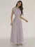 Imagem do Vestido Chiffon A-Line Elegante - Sofisticação Fluída com Mangas Vôo