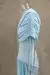 Irregular xale azul plissado vestido longo moda feminina magro vestidos 2025 sen - loja online