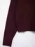 Camisola Feminina Vinho Tinto - Gola Alta Manga Longa de Malha - Outono/Inverno na internet