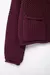 2025 outono casual cardigan camisola casaco feminino 2 bolsos vinho vermelho bot - Bela Essência