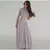 Imagem do Vestido Chiffon A-Line Elegante - Sofisticação Fluída com Mangas Vôo
