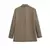 Outono feminino duplo breasted escritório wear blazer casaco manga longa bolsos - loja online