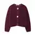 2025 outono casual cardigan camisola casaco feminino 2 bolsos vinho vermelho bot