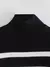Inverno preto e branco listra camisola feminina streetwear solto pulôver jumper - loja online