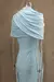 Irregular xale azul plissado vestido longo moda feminina magro vestidos 2025 sen na internet