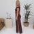 Plissado ombro inclinado maxi vestido feminino elegante sem mangas cintura alta