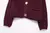 2025 outono casual cardigan camisola casaco feminino 2 bolsos vinho vermelho bot - comprar online