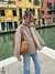 Casaco Feminino Gola Cachecol - Mistura de Lã com Bolsos - Jaqueta Elegante Inverno - comprar online