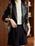 Blazer de Couro Vintage Feminino - Sofisticação Rebelde com Classe Executiva