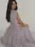 Vestido Chiffon A-Line Elegante - Sofisticação Fluída com Mangas Vôo - Bela Essência