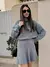 Conjunto Feminino Inverno - Suéter Gola Alta + Saia Mini de Malha - Terno Elegante na internet