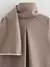 Casaco Feminino Gola Cachecol - Mistura de Lã com Bolsos - Jaqueta Elegante Inverno - Bela Essência