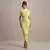 Verão sem costas ruched sexy maxi vestido feminino novo gola alta magro cintura - Bela Essência