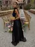 Vestido de Festa com Fita de Cetim - Elegância Luxuosa para Momentos Especiais na internet