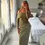 Malha retalhos vestido feminino sexy sem costas oco para fora vestido longo 2025