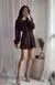 Imagem do Marrom babados mini vestido feminino com decote em v manga longa lanterna plissa