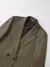 Outono feminino duplo breasted escritório wear blazer casaco manga longa bolsos na internet