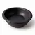 Cazuelero de greda negro de 18 cm con borde redondeado