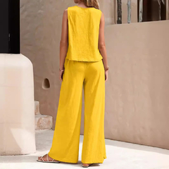 Conjunto Feminino Casual – Camisa Solta + Calça Elegante - loja online