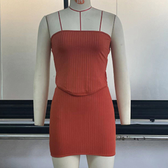 Conjunto Feminino Verão Sexy – Cropped e Saia Curta Estilo Bodycon - jowlife